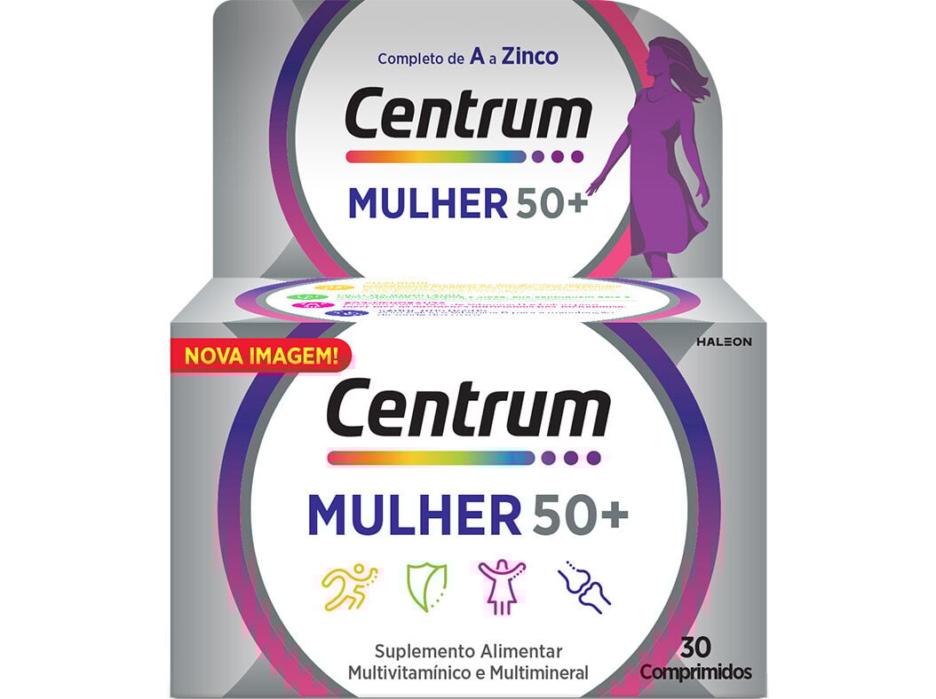 SUPLEMENTO CENTRUM MULHER 50+ 30 COMPRIMIDOS image number 0