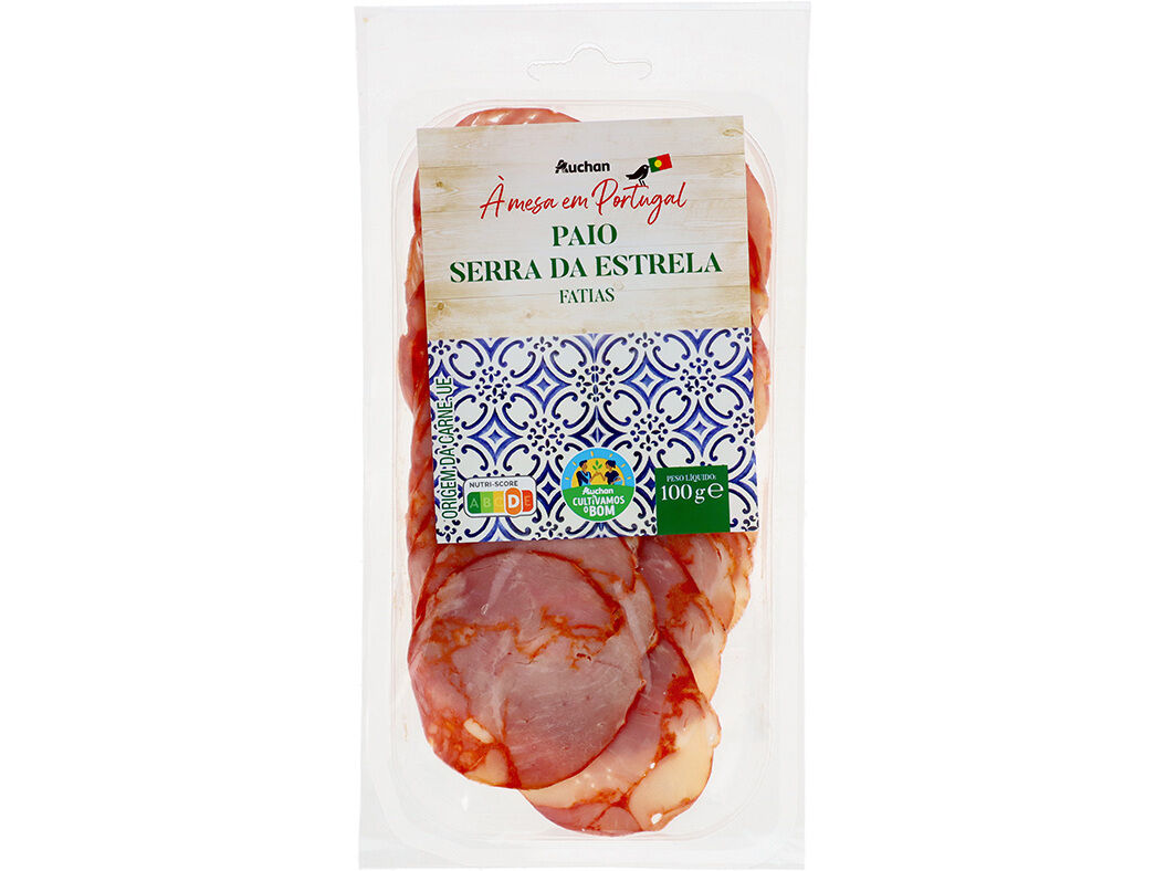 PAIO AUCHAN &Agrave; MESA EM PORTUGAL CULTIVAMOS O BOM SERRA DA ESTRELA FATIAS 100G