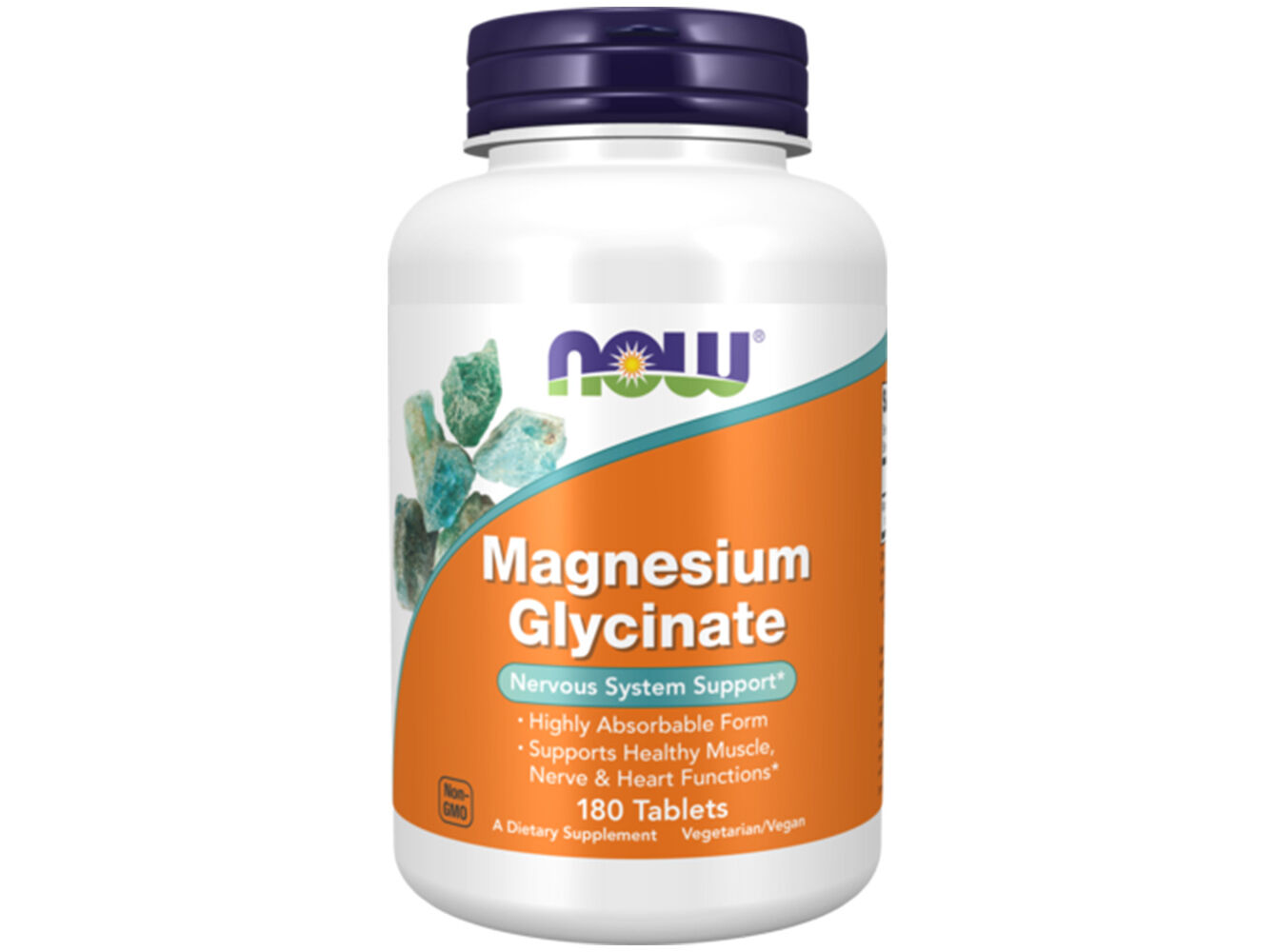 SUPLEMENTO NOW FOODS GLICINATO MAGN&Eacute;SIO 180COM image number 0