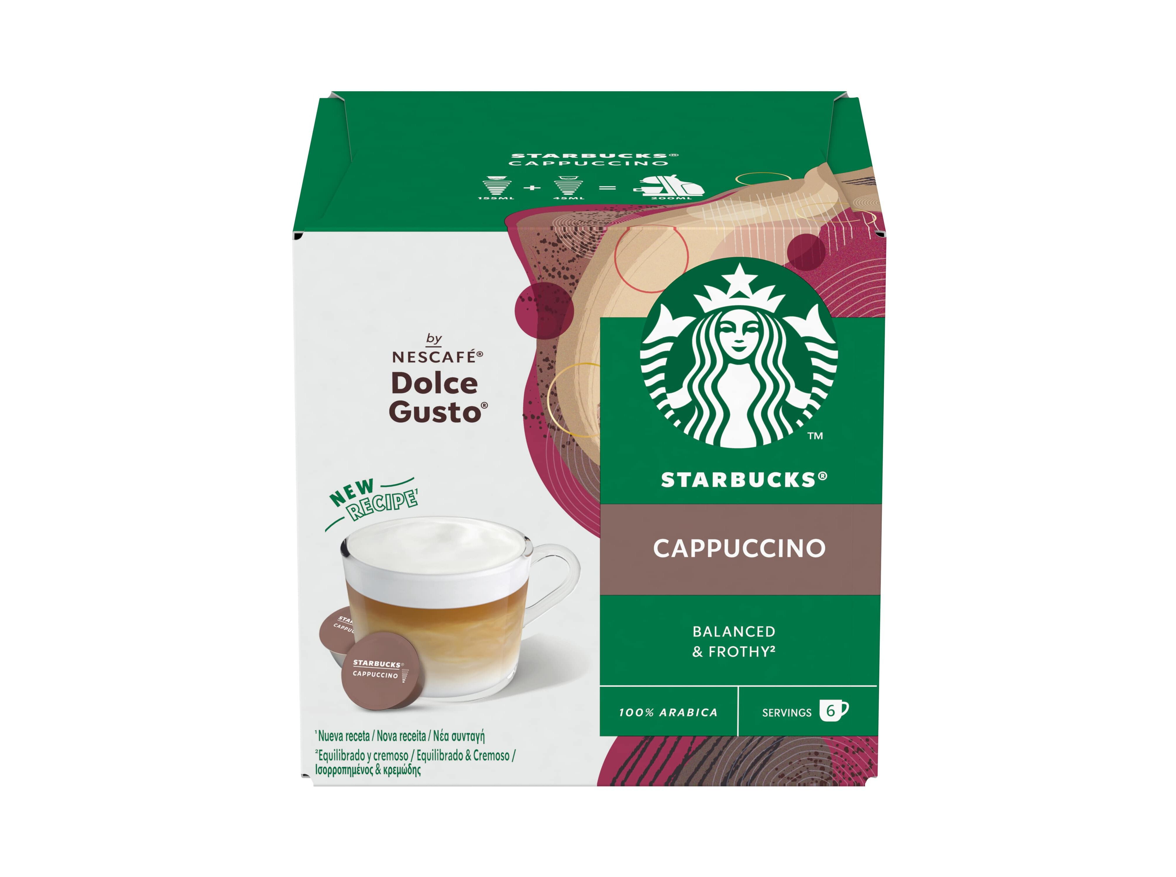 C&Aacute;PSULAS STARBUCKS COMPAT&Iacute;VEL DOLCE GUSTO CAPPUCCINO 6UN image number 0