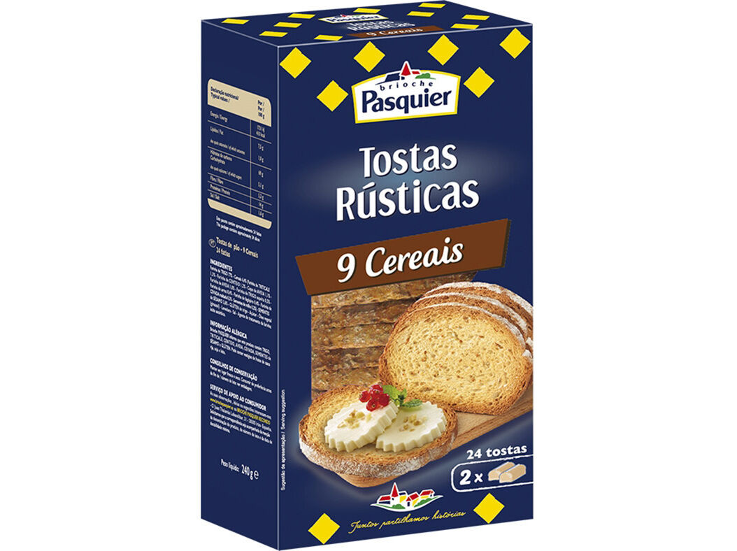 TOSTA PASQUIER R&Uacute;STICA BRIOCHE CEREAIS 240G image number 0