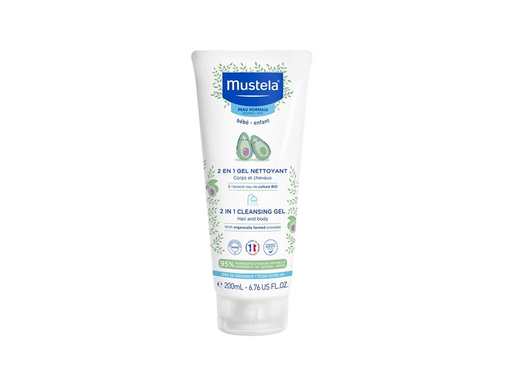 GEL MUSTELA LAVANTE CORPO E CABELO 2EM1 200ML image number 0
