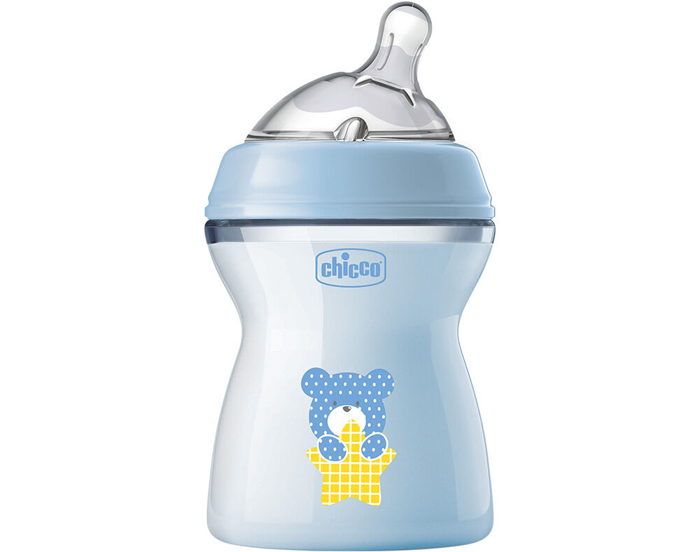 BIBER&Atilde;O CHICCO NATURAL FEELING AZUL 2M+ 250ML