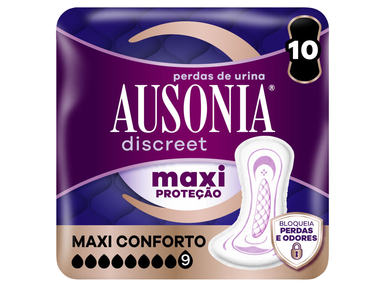 PENSOS INCONT AUSONIA DISCREET MAXI COMFORT 10UN image number 0