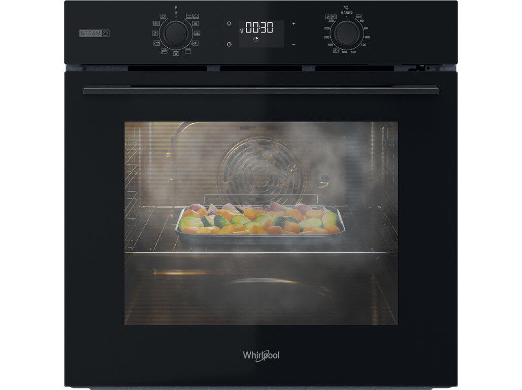 FORNO MULTIFUN&Ccedil;&Otilde;ES WHIRLPOOL OMSK58RU1SB PRETO PIROLITICO A+ 71L 3300W image number 0