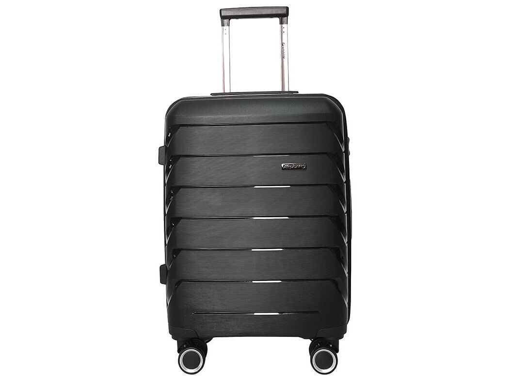 MALA DE CABINE R&Iacute;GIDA AIRPORT PRETO 8 RODAS 56X20X38CM