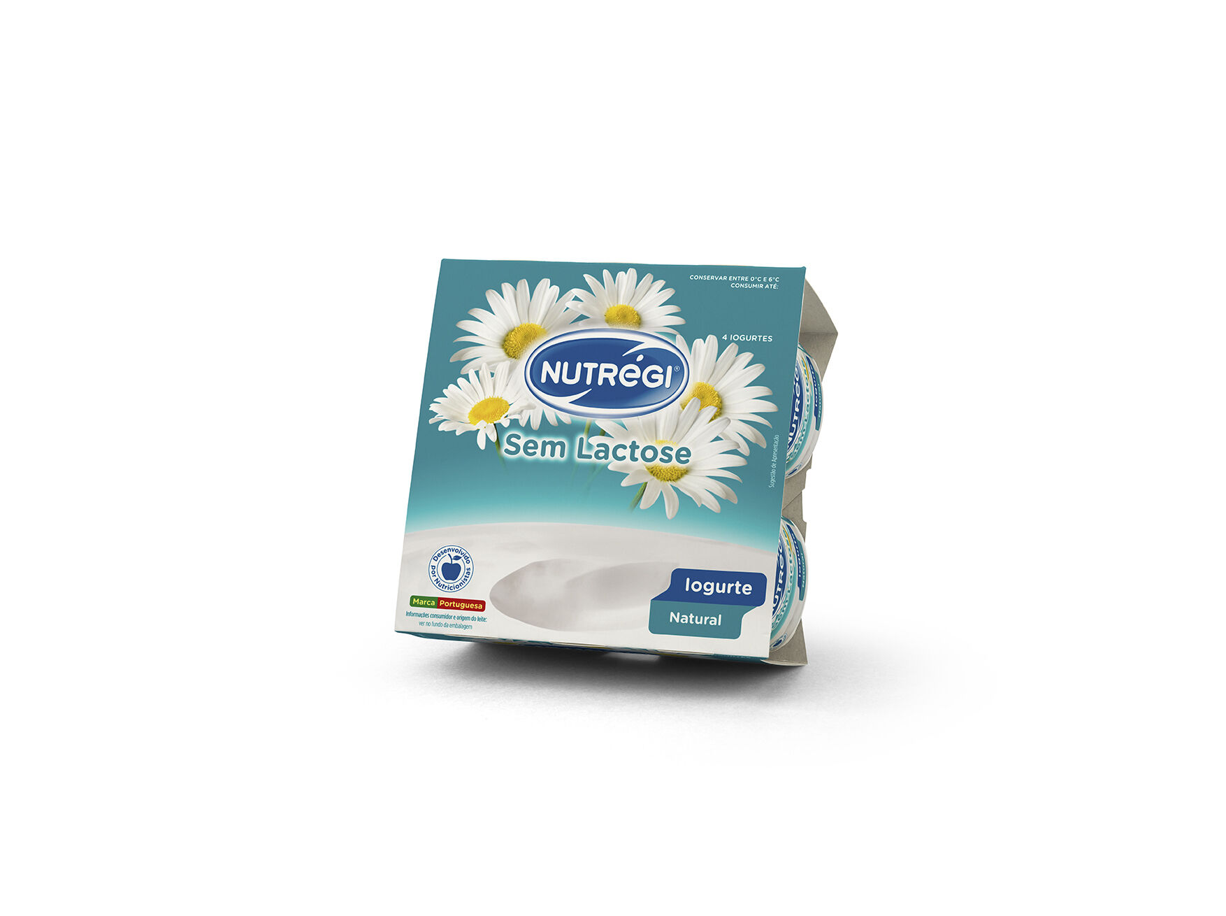 IOGURTE S/LACTOSE NUTR&Eacute;GI NATURAL 4X120G