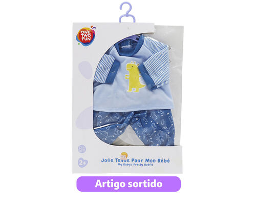 O OUTFIT DO BEBÉ ONE TWO FUN 30-35CM image number 11