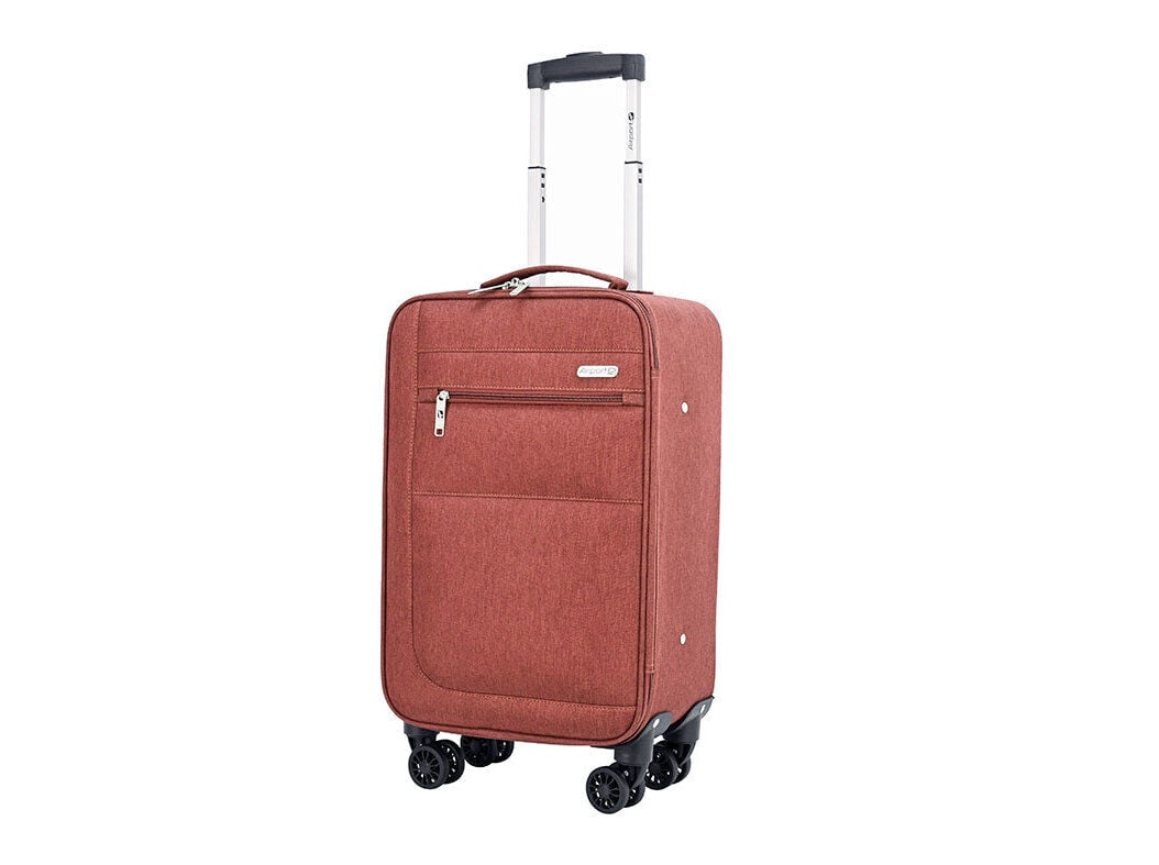 MALA DE CABINE FLEX&Iacute;VEL AIRPORT TERRACOTA 8 RODAS 55X33X20CM