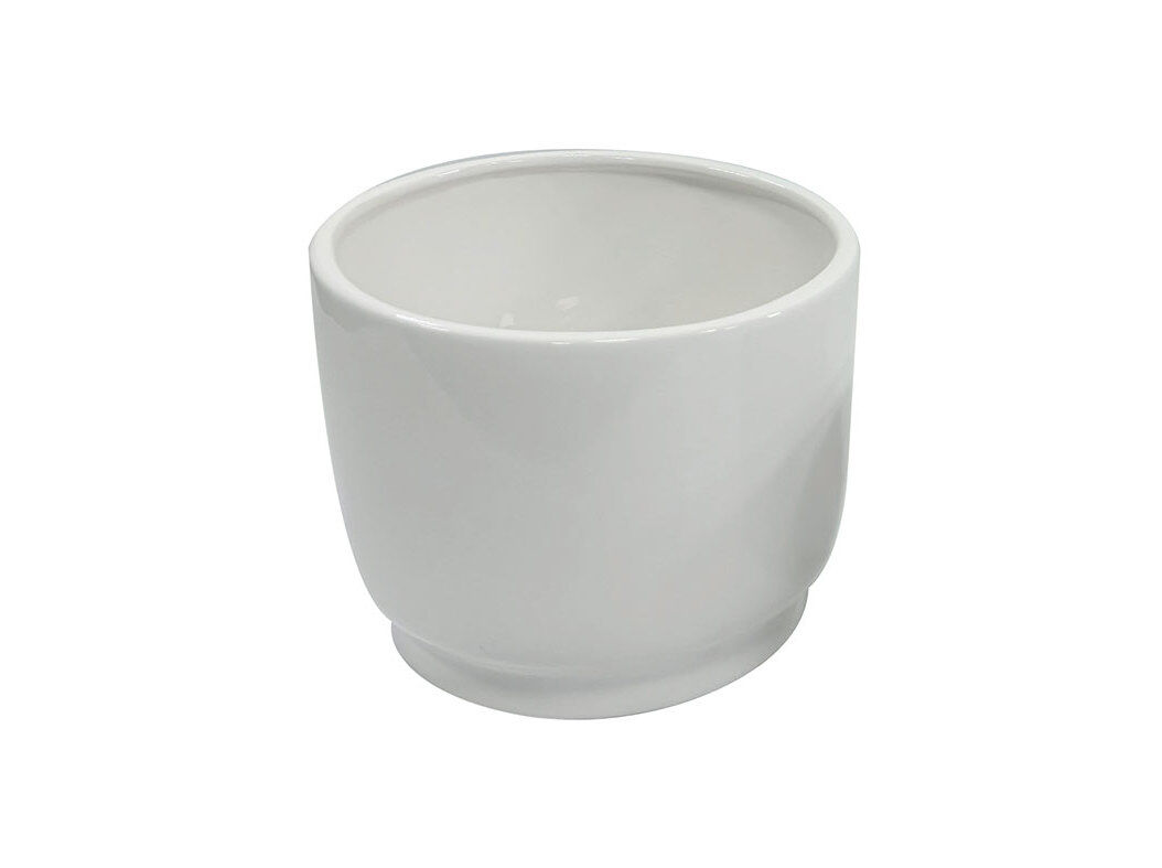 VASO CER&Acirc;MICA GARDENSTAR BRANCO &Oslash;19XA17CM image number 0