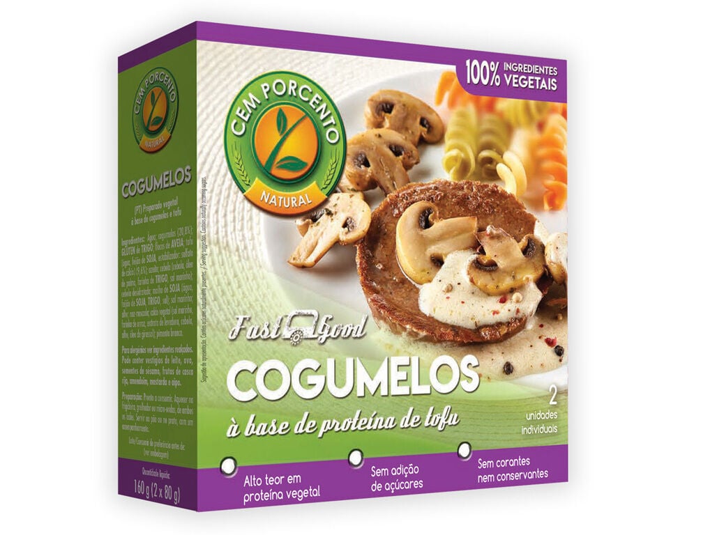 HAMBURGUER CEM PORCENTO COGUMELOS 160G image number 0