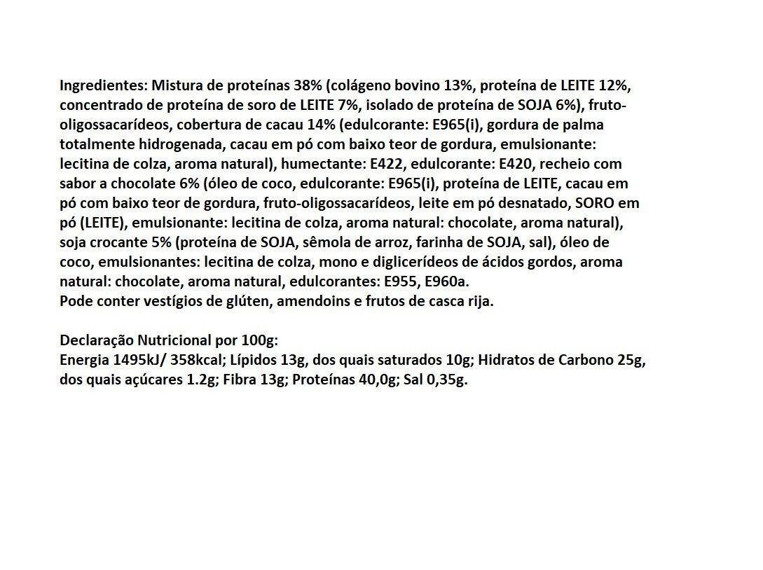 BARRA PROTE&Atilde;NA QNT CHOCOLATE 65GR image number 1