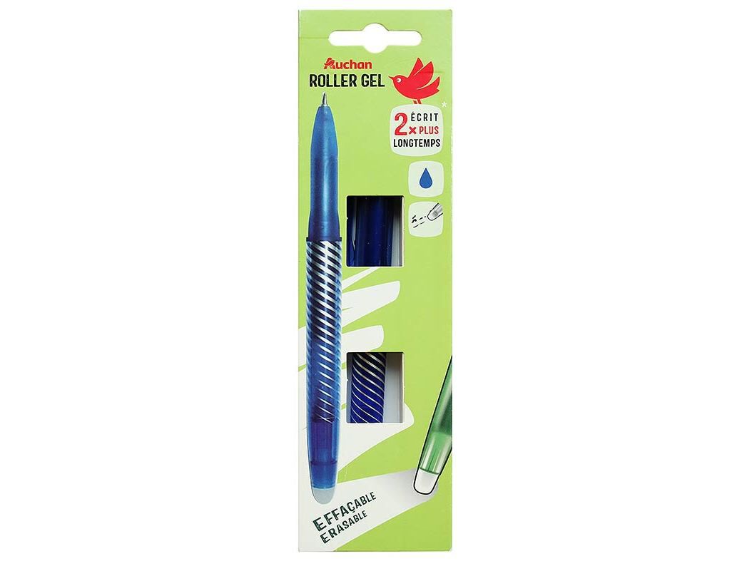 CANETA GEL APAG&Aacute;VEL AUCHAN AZUL image number 0