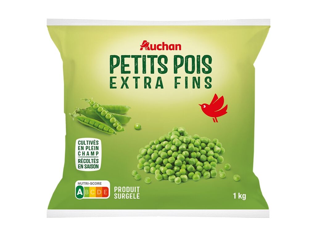 ERVILHAS AUCHAN EXTRAFINAS 1KG