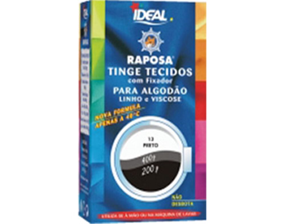 TINGE TECIDOS IDEAL PRETO COR 13