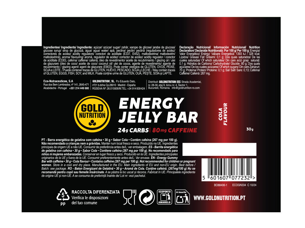 BARRA JELLY BAR GOLDNUTRITION COLA 30 image number 1