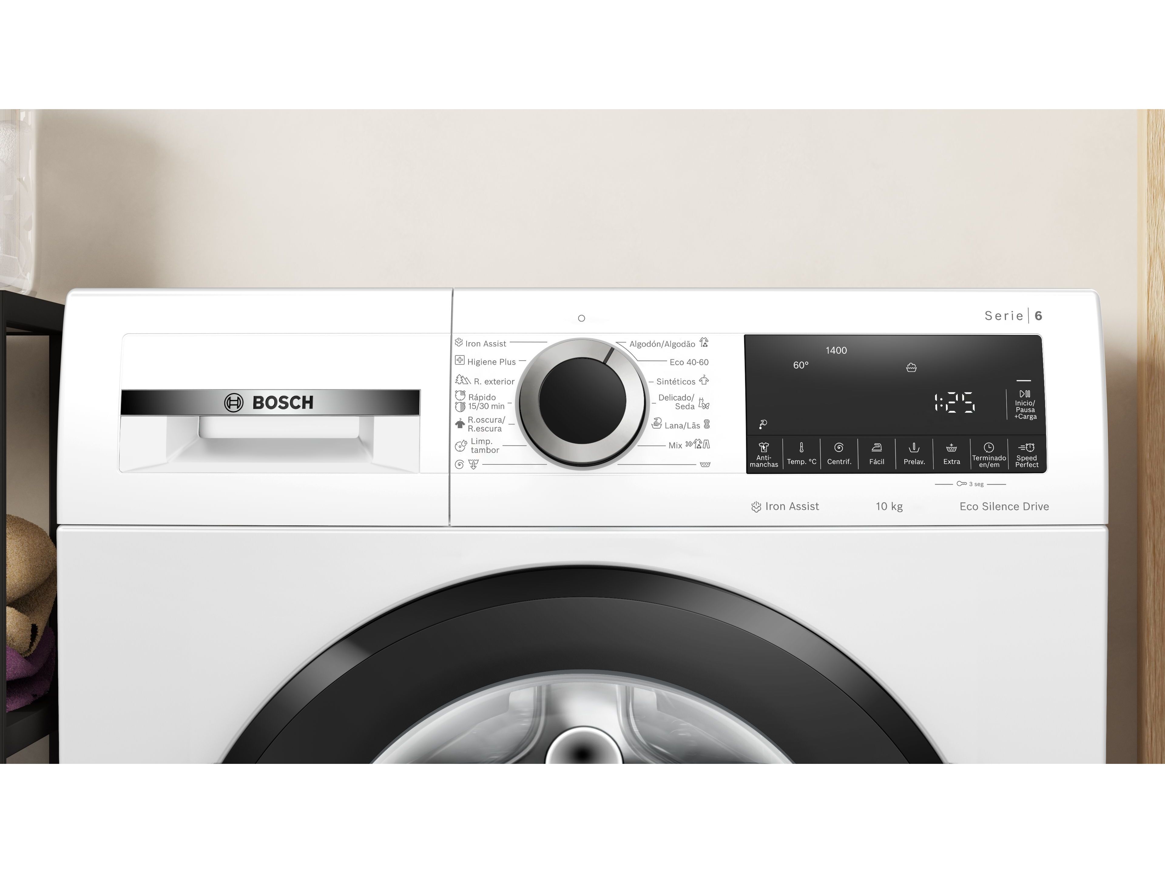 M&Aacute;QUINA LAVAR ROUPA BOSCH WGG254Z4ES - BRANCO A 10KG image number 4