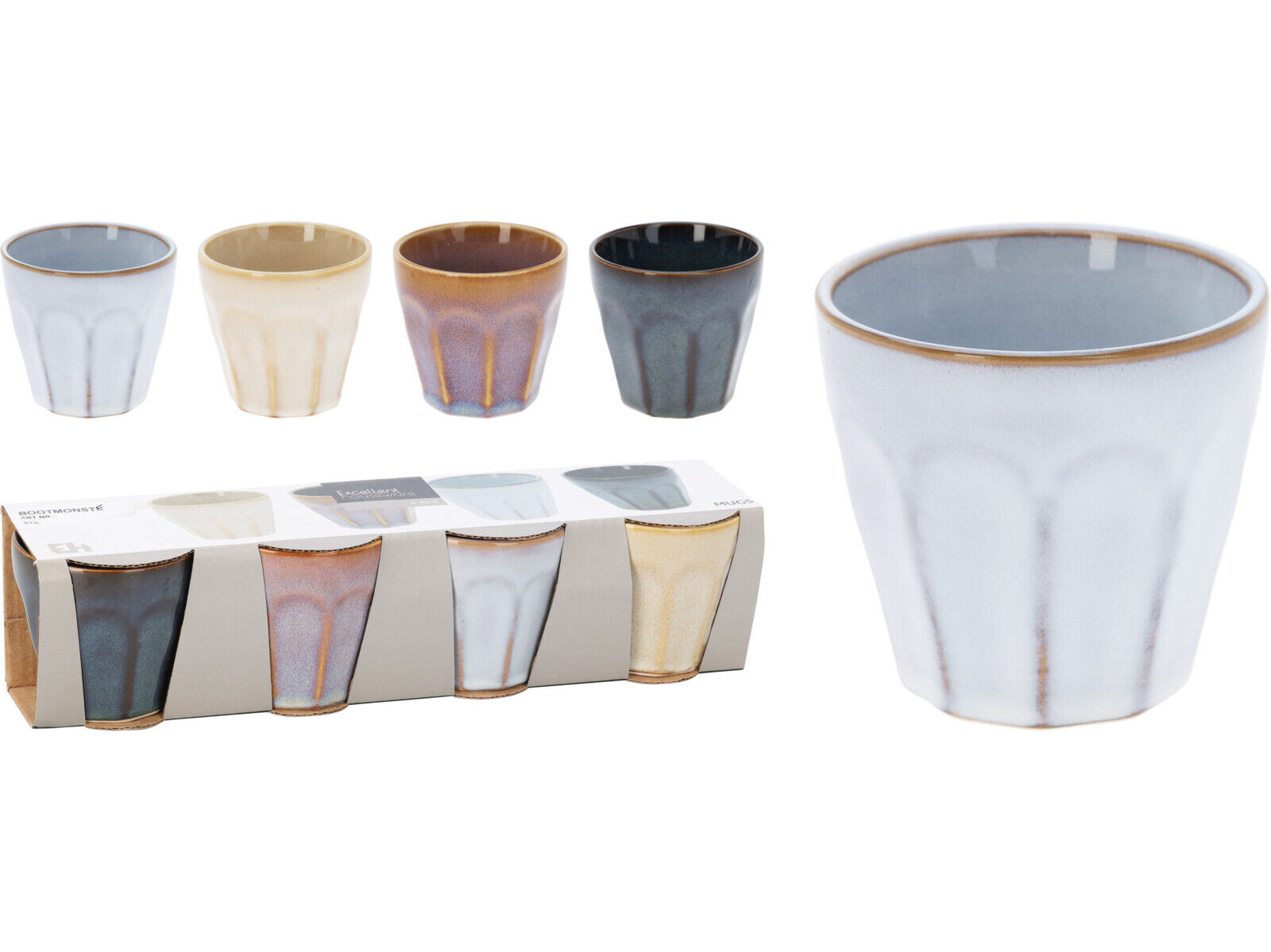 CONJUNTO 4 COPOS CAF&Eacute; GR&Ecirc;S 9CL image number 1