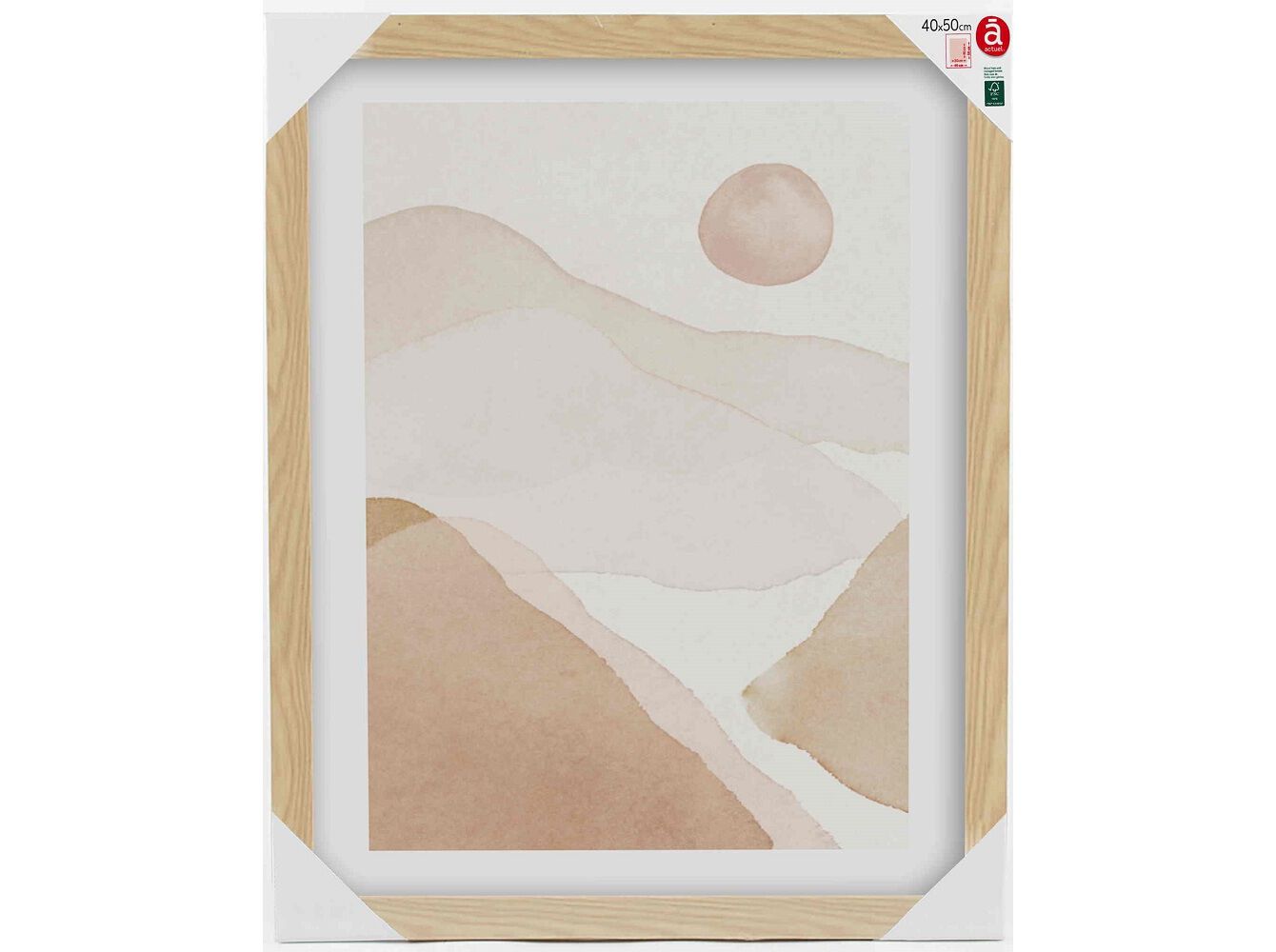 MOLDURA MDF ACTUEL NATURAL 40X50CM