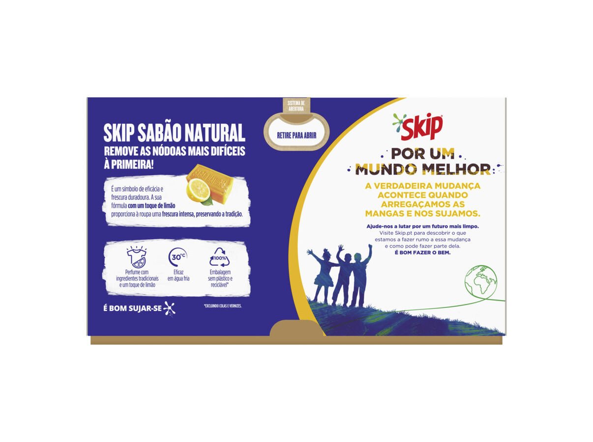 DETERGENTE ROUPA M&Aacute;QUINA C&Aacute;PSULAS SKIP SAB&Atilde;O NATURAL 40D image number 1