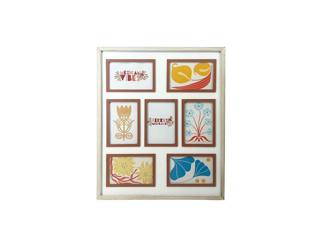 MOLDURA 7 VISTAS ACTUEL MDF NATURAL 40X50CM