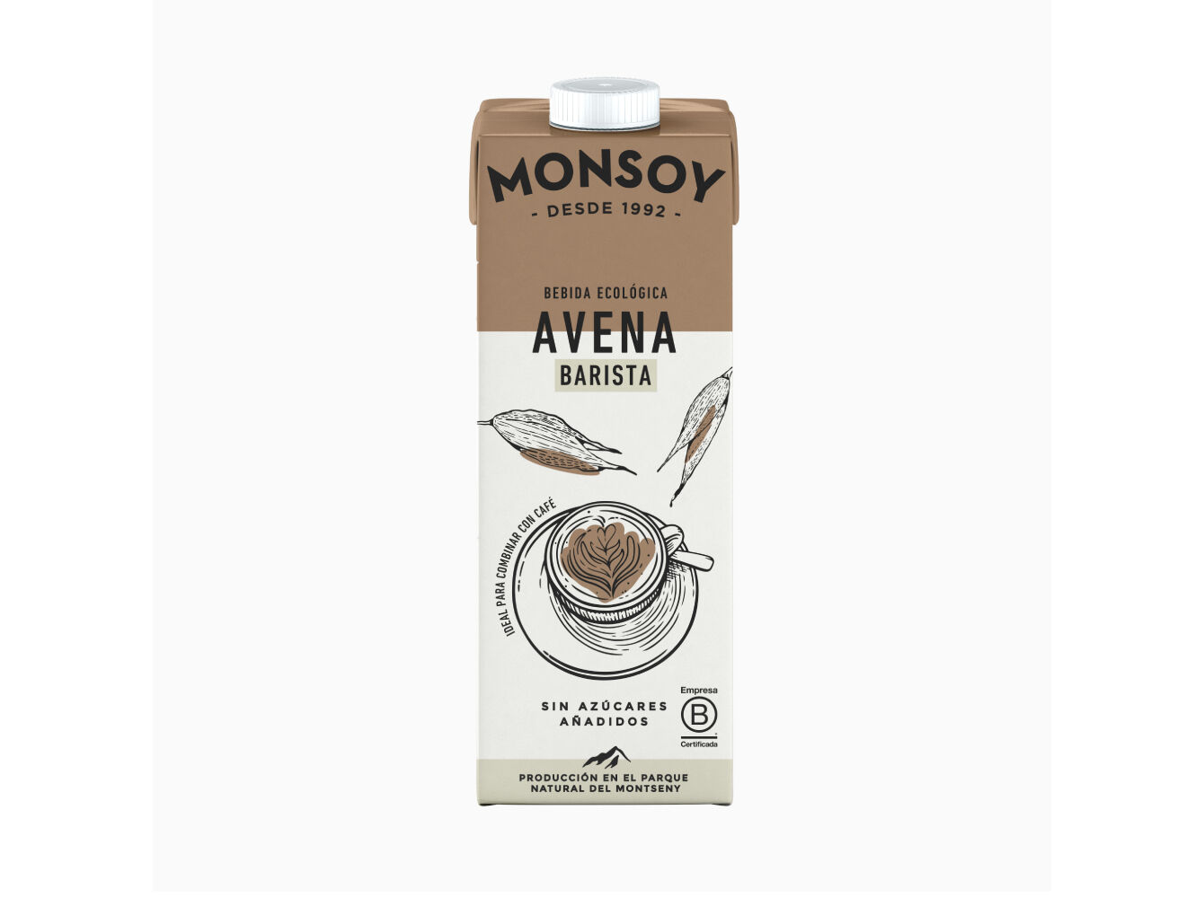 BEBIDA AVEIA MONSOY BARISTA SEM A&Ccedil;UCAR 1 L