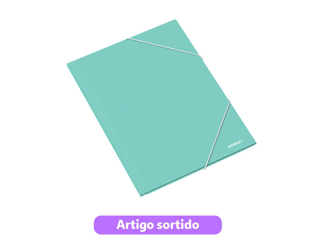 CAPA COM EL&Aacute;STICO AMBAR ALMA&Ccedil;O CARTOLINA CORES SORTIDAS image number 2