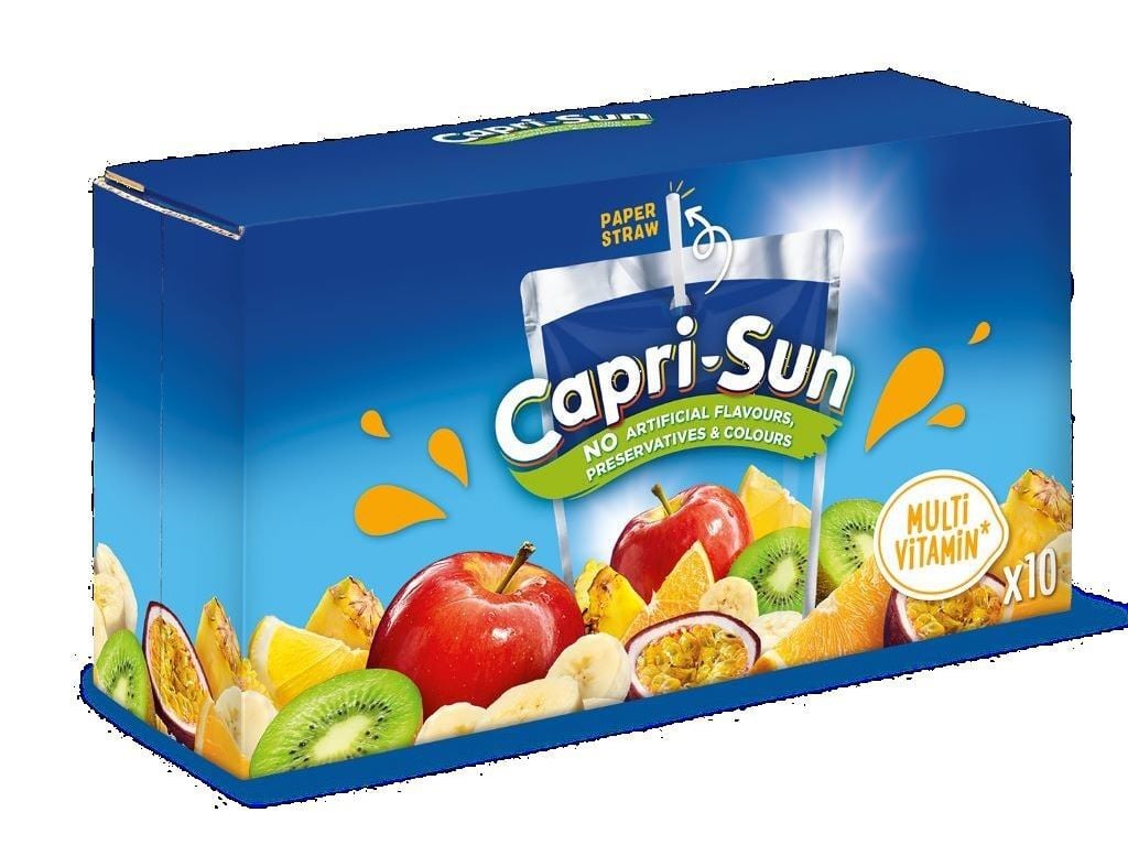 REFRIGERANTE SEM G&Aacute;S CAPRI-SUN MULTIVITAMINAS 10X0.20L