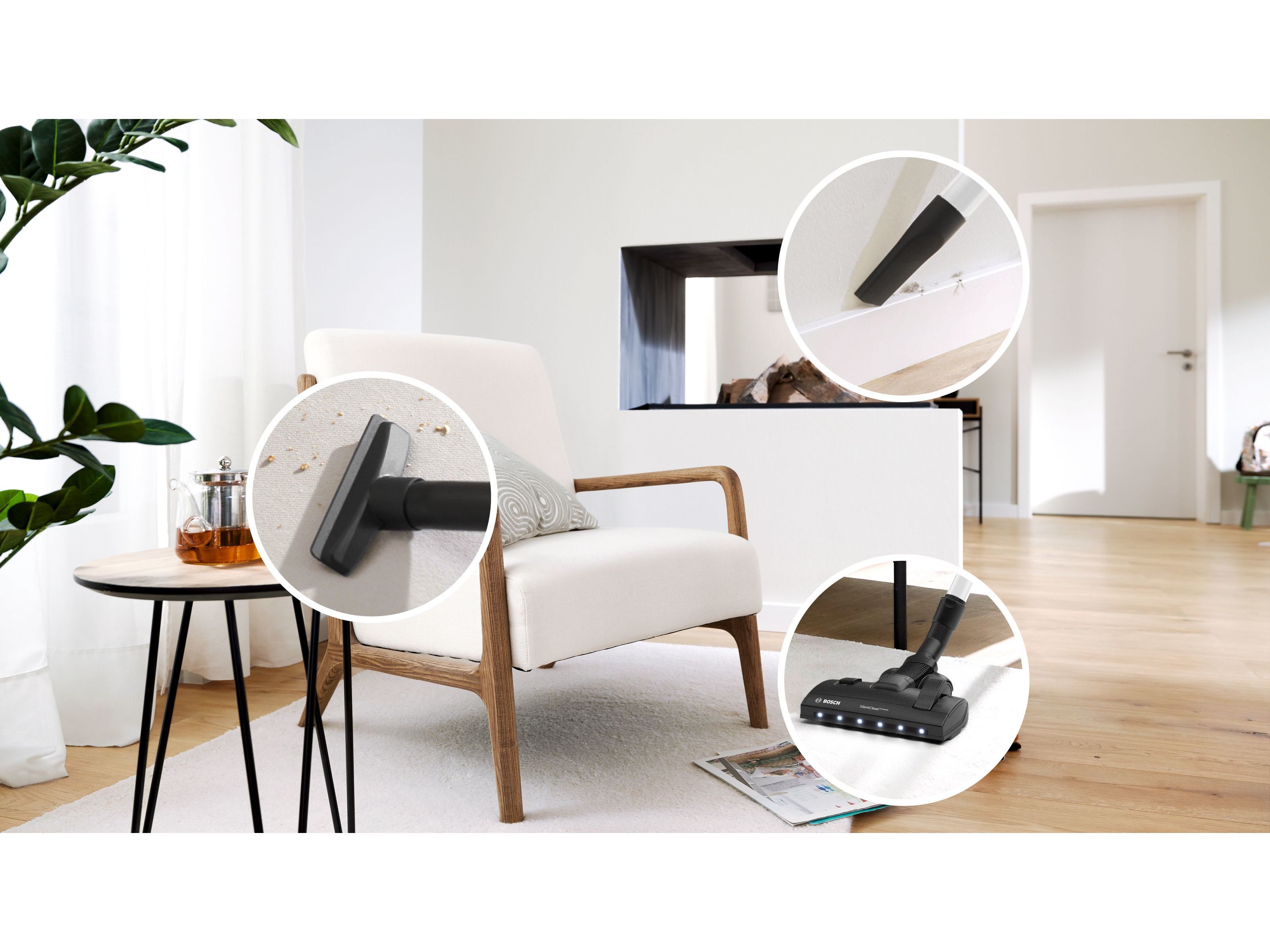 ASPIRADOR COM SACO BOSCH SERIE 4 PROHYGIENIC BGL41HYG0L BRANCO image number 7