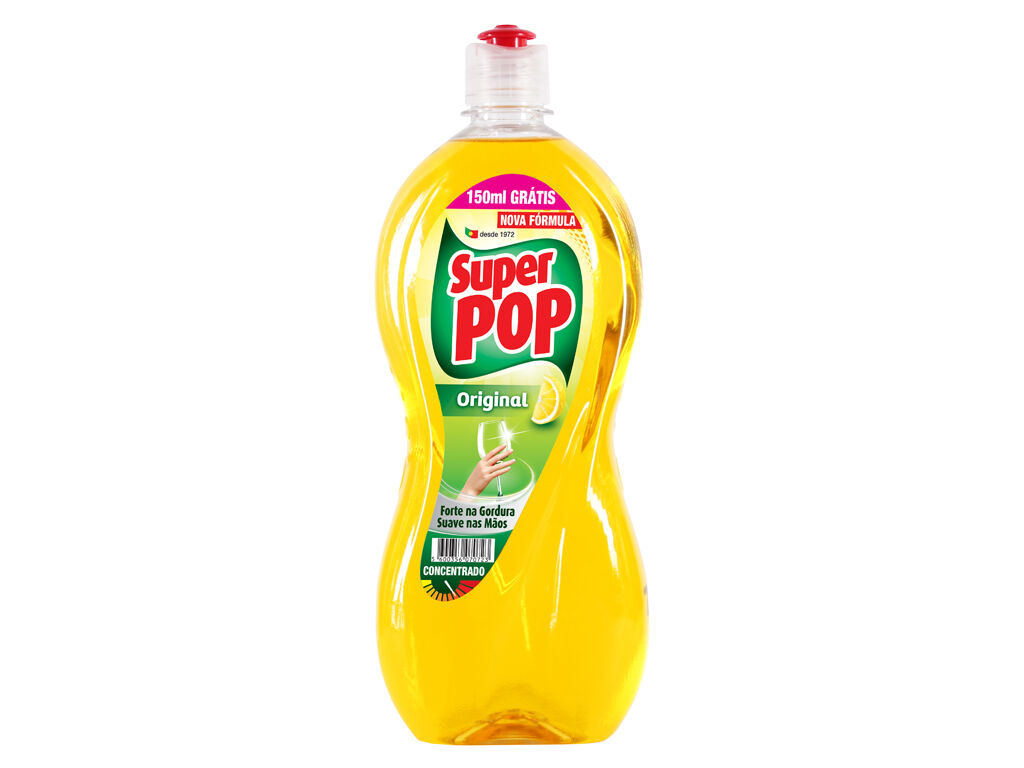 DETERGENTE DE LOI&Ccedil;A LIMAO SUPER POP 1200+150 ML
