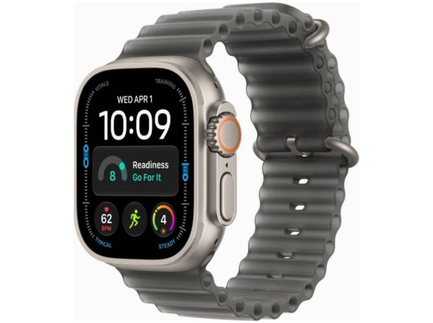 APPLE WATCH ULTRA 4 49MM GPS + CELLULAR BLACK TITANIUM CASE COM BAND TRANSLUCENT BLACK OCEAN image number 0