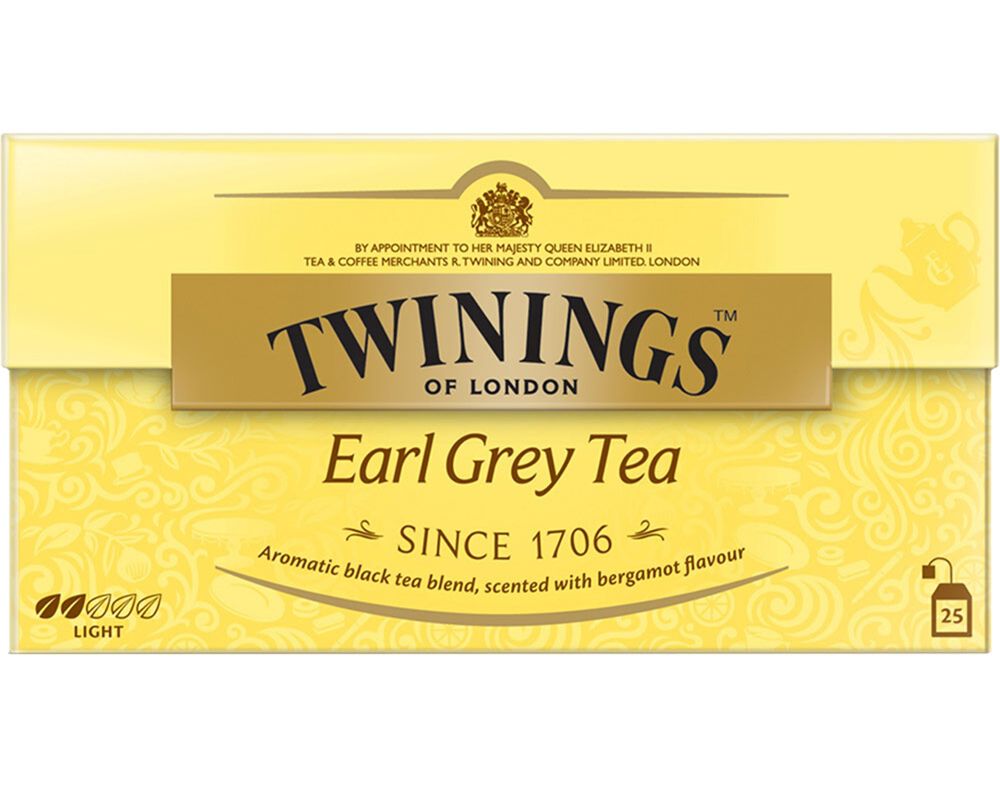 CH&Aacute; TWININGS EARL GREY 50G 25 SAQUETAS