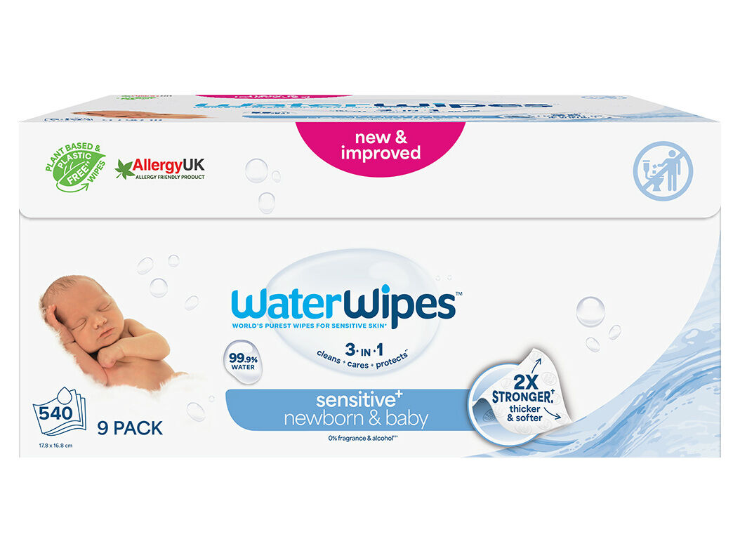 TOALHITAS B&Eacute;BE WATERWIPES BIODEGRAD&Aacute;VEIS 9X60UN image number 0
