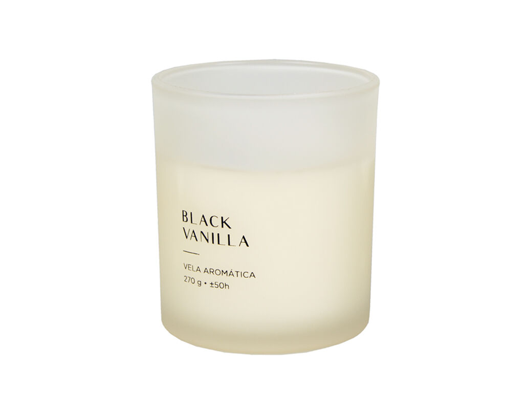 VELA EM COPO VIDRO MANULENA BLACK VANILLA 270G