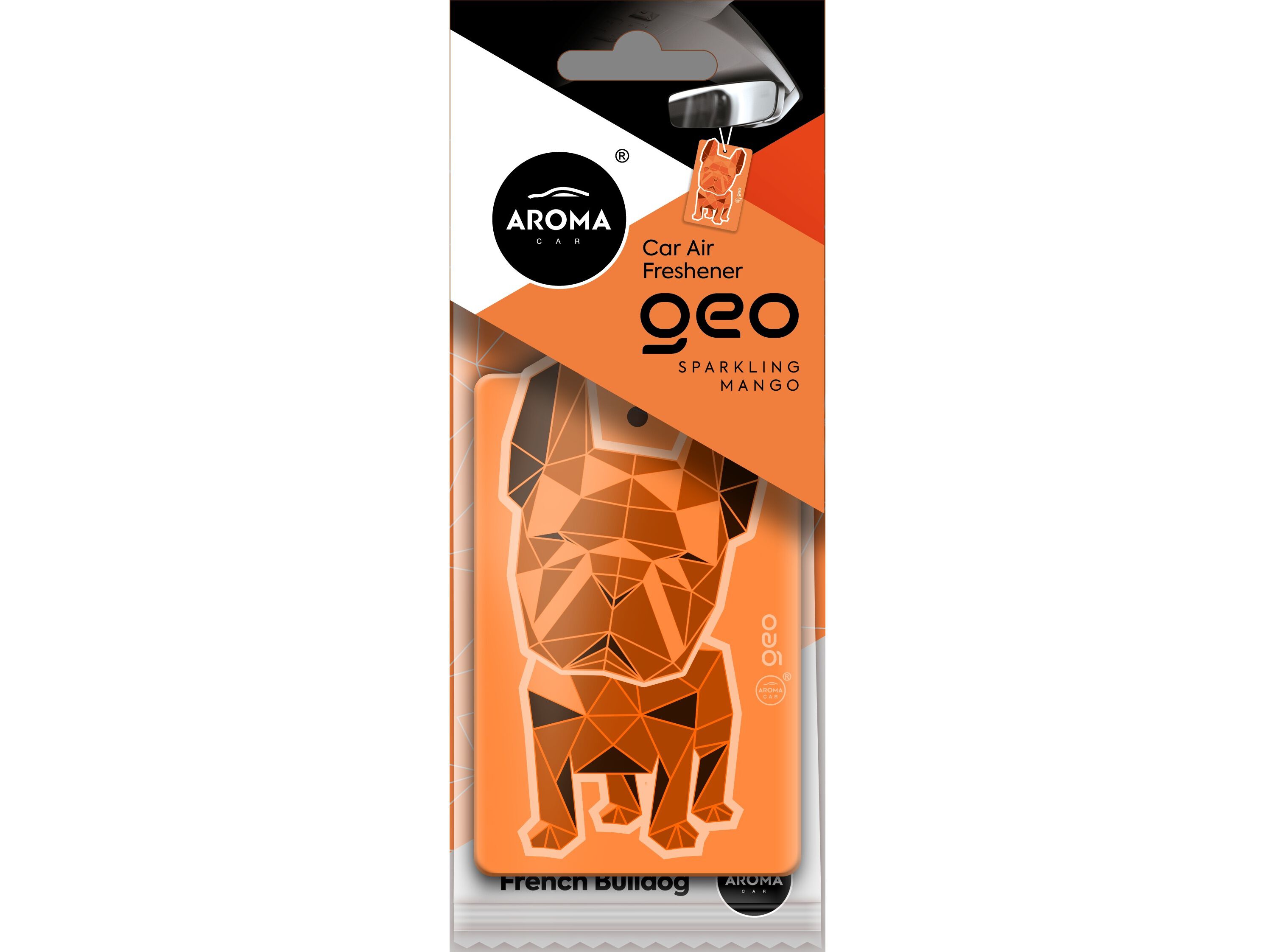 AMBIENTADOR AUTO AROMA CAR GEO DOG ORANGE 30D image number 1