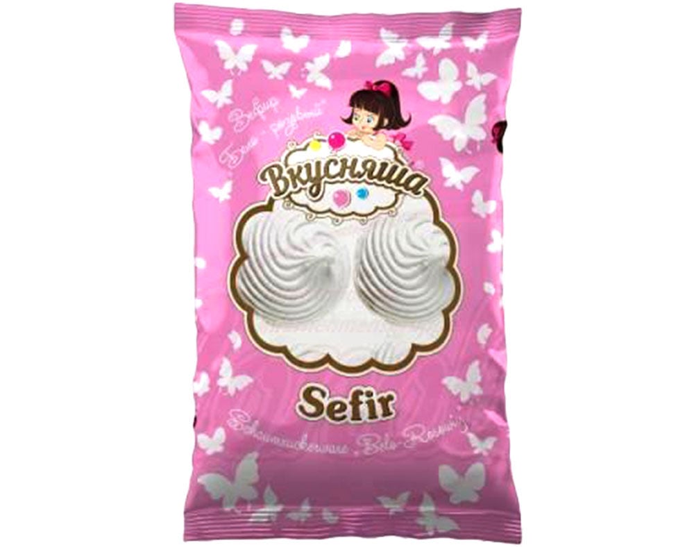 DOCE SEFIR VKUSNYASHA COM SABOR BAUNILHA E MORANGO 350G image number 0