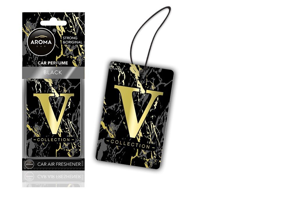 AMBIENTADOR AUTO AROMA CAR V COLLECTION BLACK image number 1