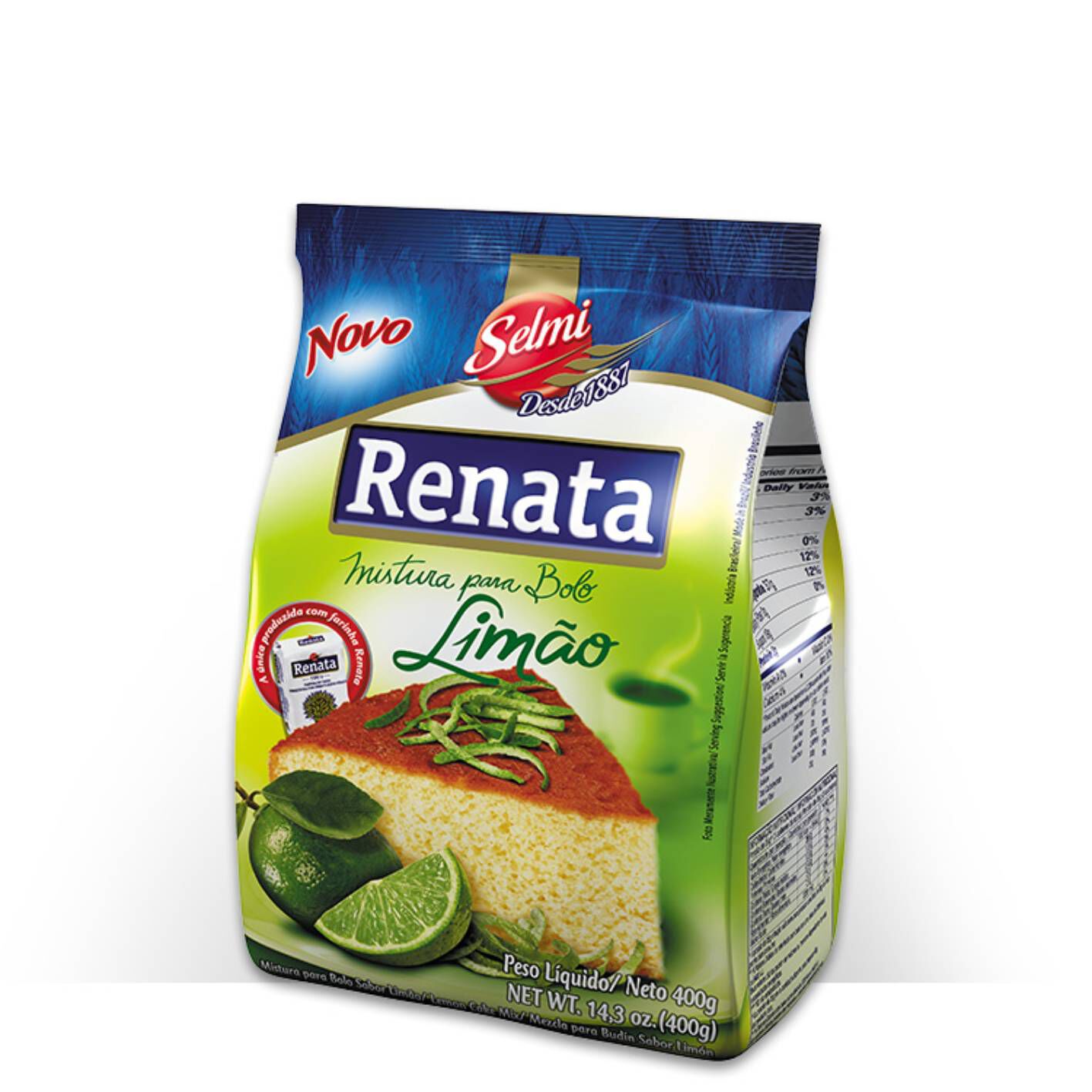 PREPARADO PARA BOLO RENATA SABOR LIM&Atilde;O 400G