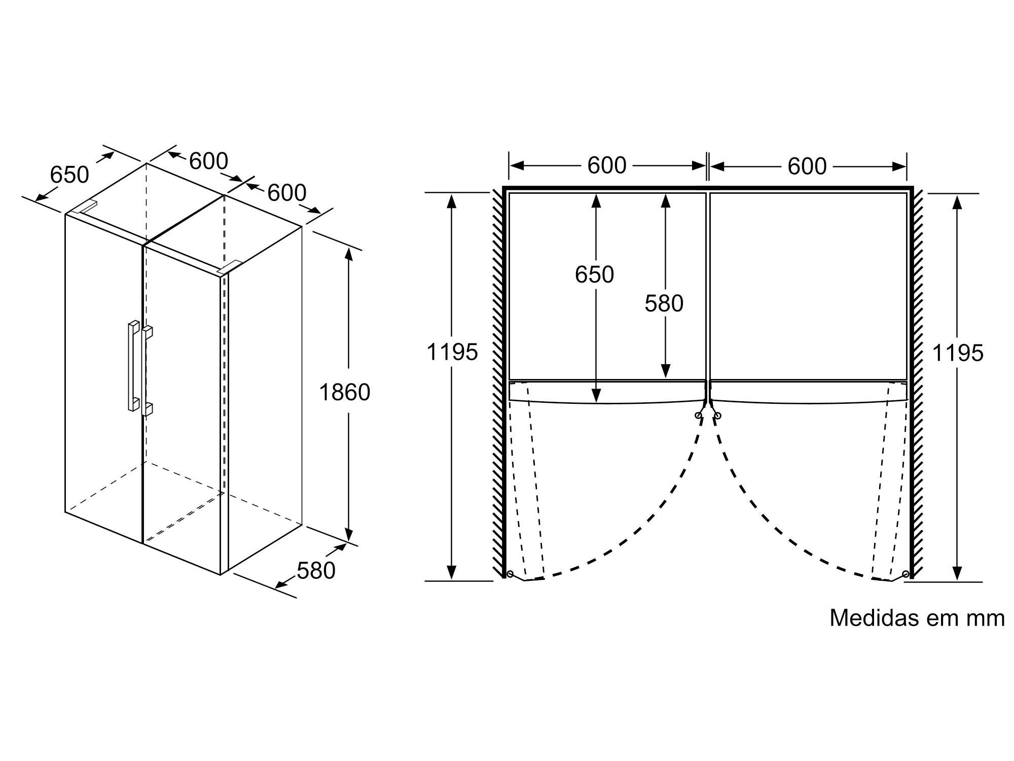 ARCA VERTICAL BOSCH GSN36VIEP INOX E 242L NO FROST image number 5