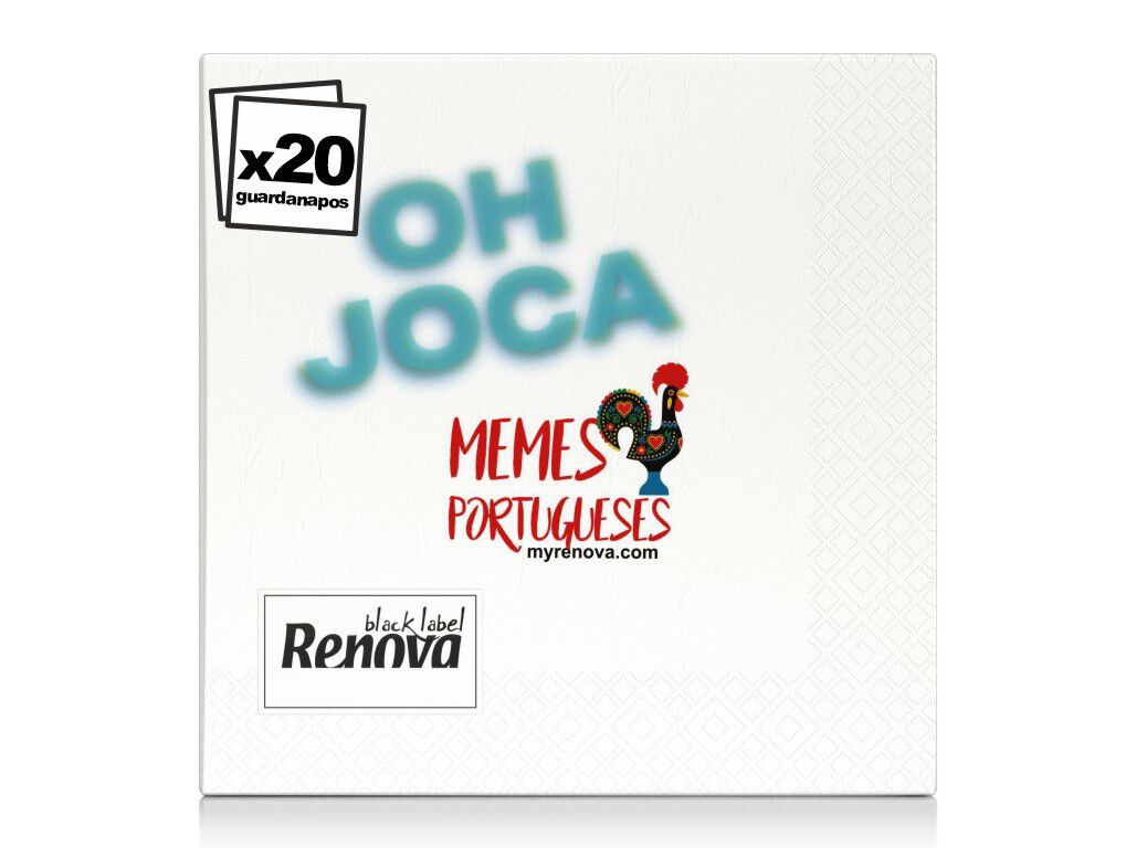 GUARDANAPOS RENOVA MEMES PORTUGUESES 20 UNIDADES