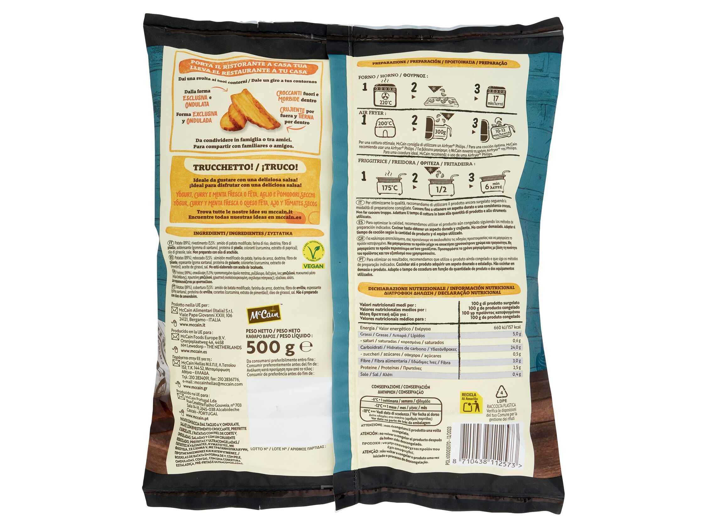 BATATA MCCAIN CHEF GOURMET 500G image number 1