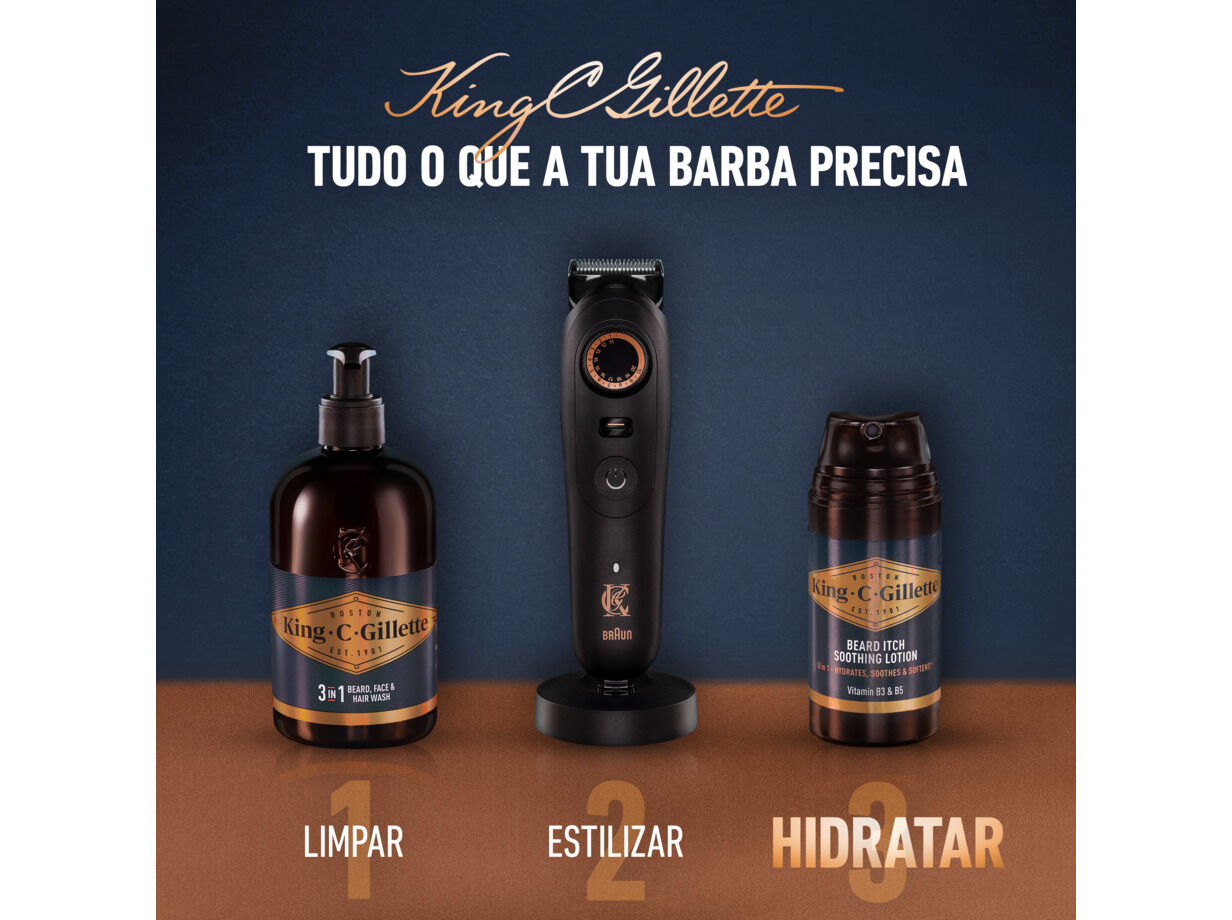 LO&Ccedil;&Atilde;O CALMANTE KING C GILLETTE AFTER SHAVE 100 ML image number 6