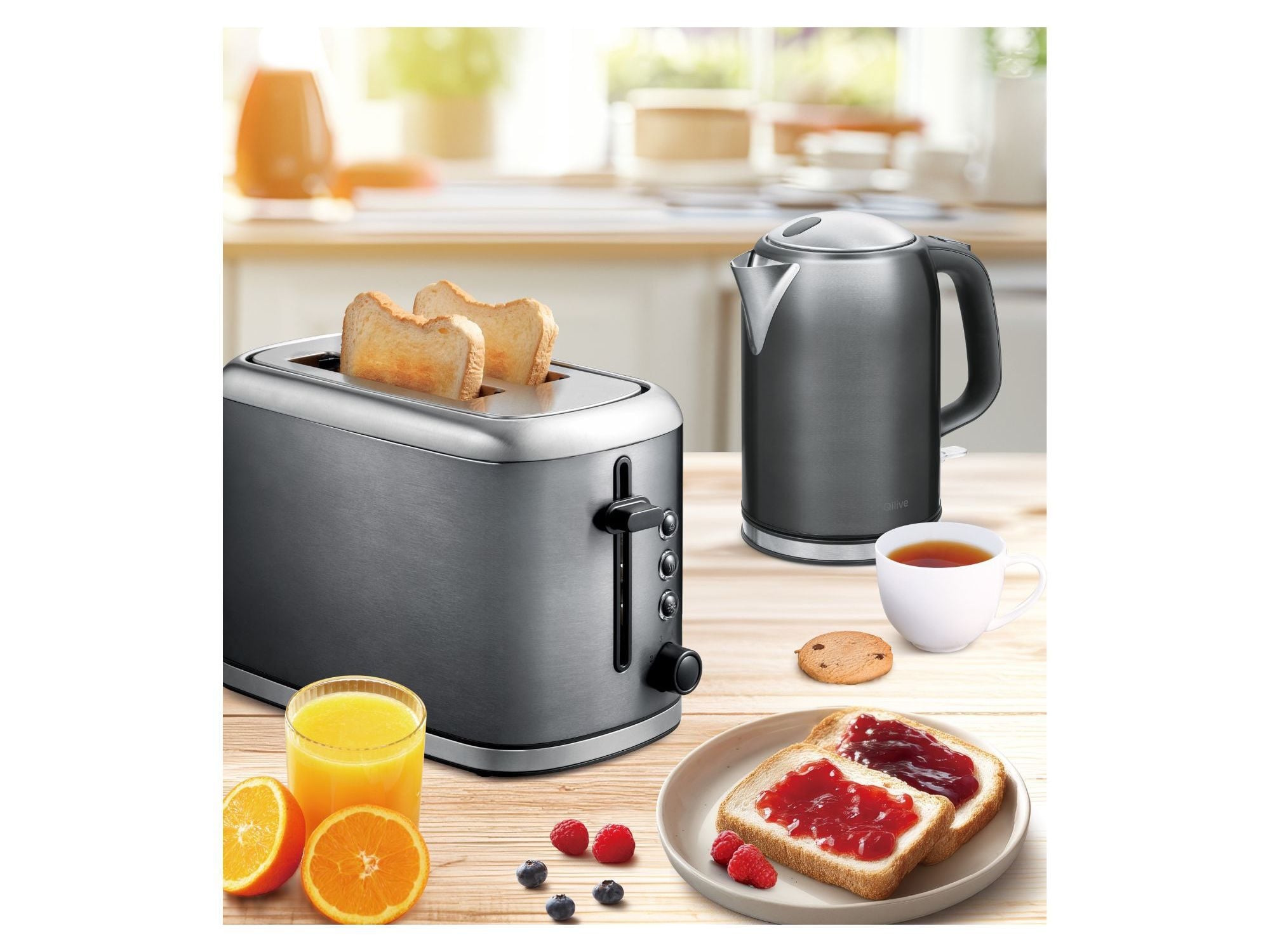 TORRADEIRA QILIVE Q.5998 2 FENDAS INOX 1050W image number 1