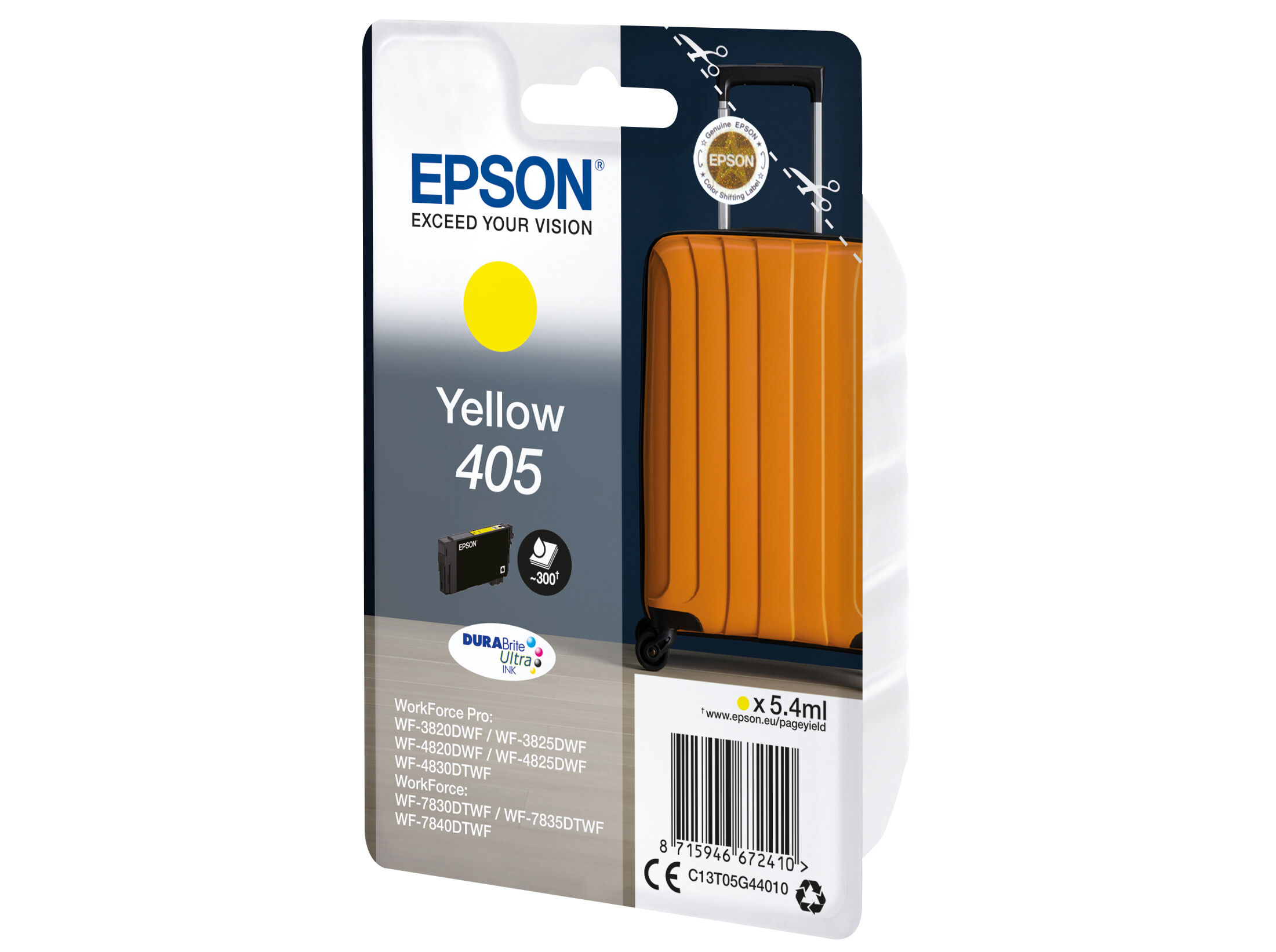 TINTEIRO ORIGINAL EPSON DURABRITE AMARELO 405 image number 1