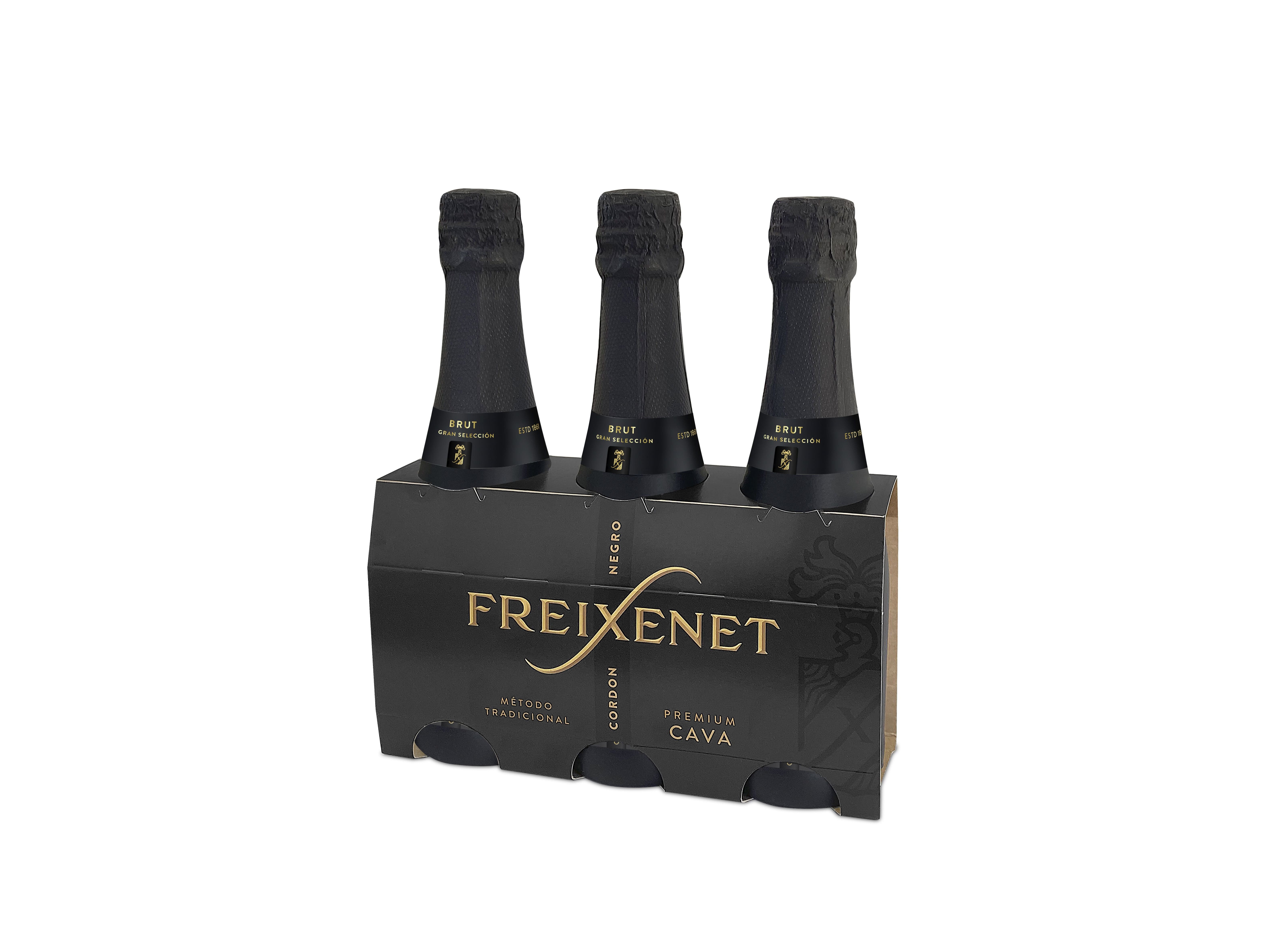 ESPUMANTE FREIXENET CORDON NEGRO BRUTO 3X0.20L image number 0