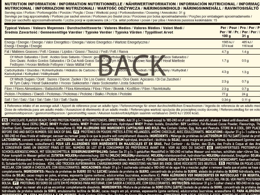 PROTE&Iacute;NA ON 100% WHEY GOLD CHOCOLATE 465G image number 1