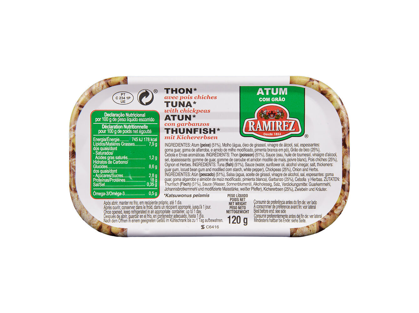ATUM RAMIREZ COM GR&Atilde;O 120G image number 1