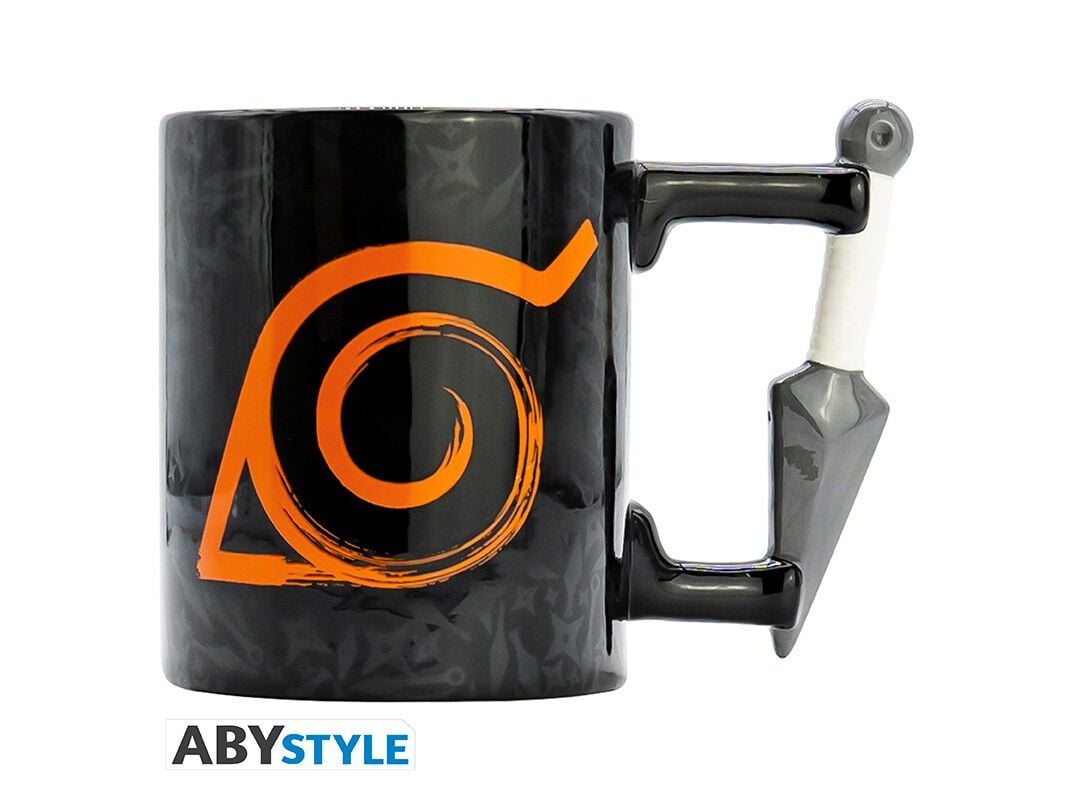 CANECA NARUTO 3D KUNAI KONOHA 460ML image number 0