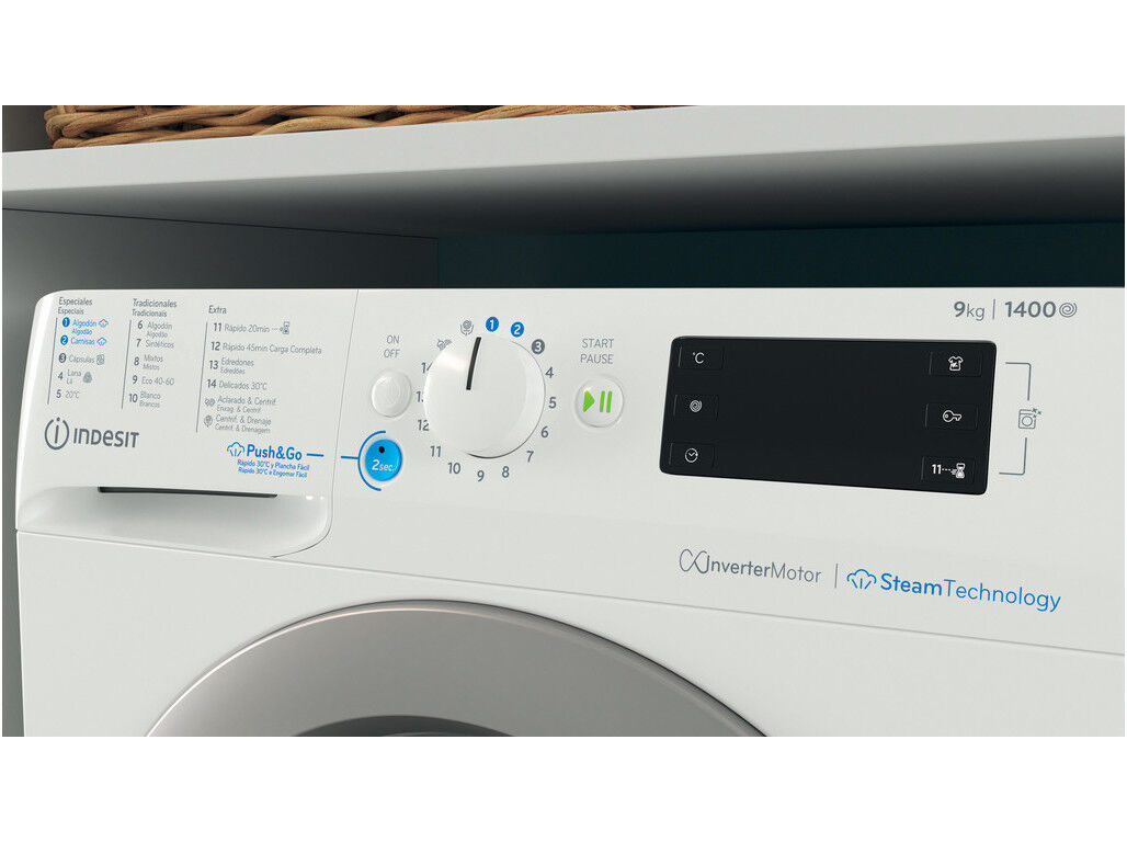 M&Aacute;QUINA LAVAR ROUPA INDESIT BWE 91496X WSV SPT - BRANCO A 9KG image number 3