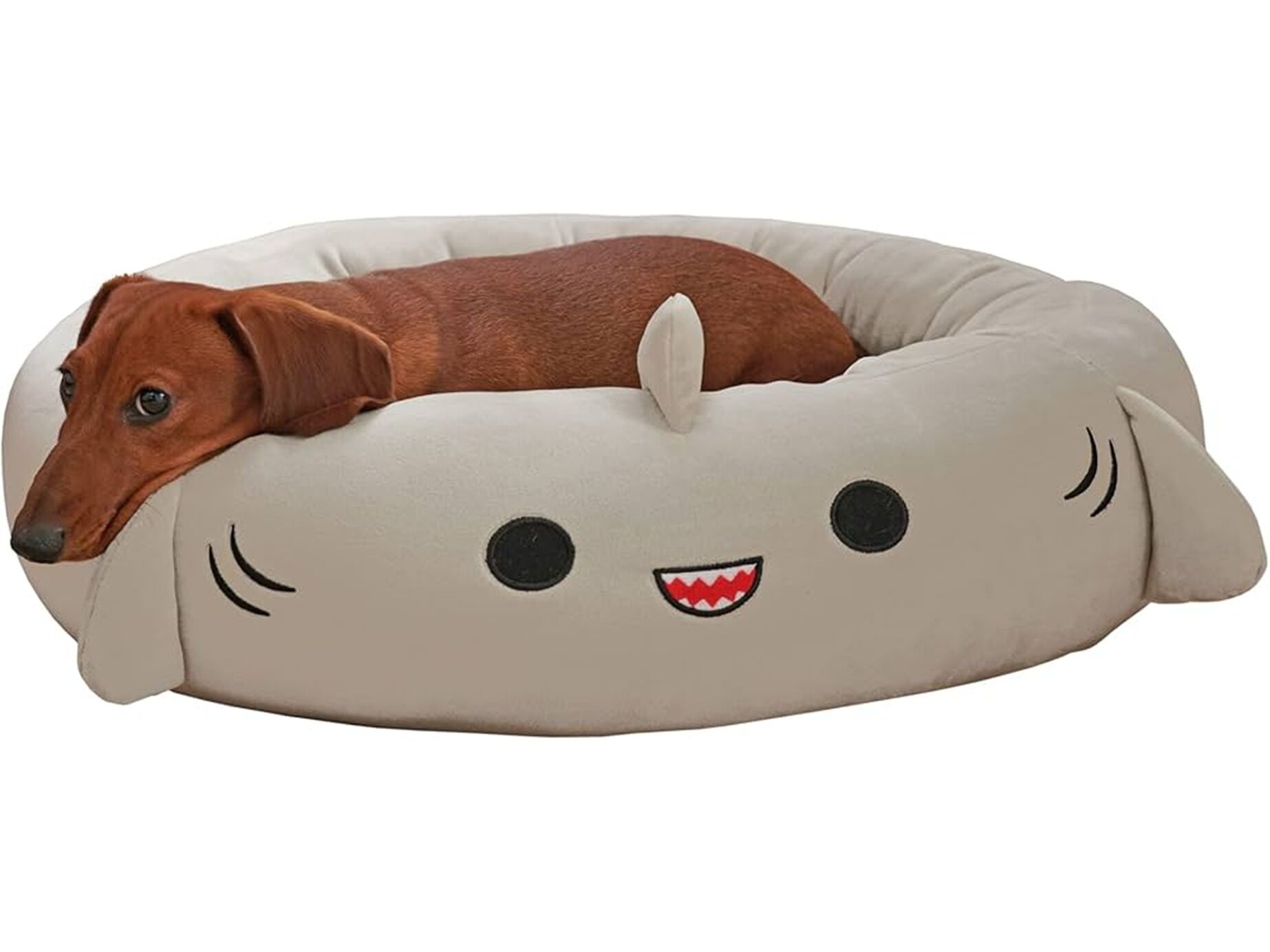 CAMA PARA C&Atilde;O SQUISHMALLOWS GORDON SHARK 76CM image number 1